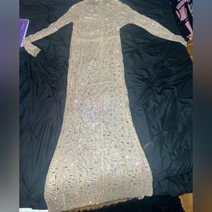 Oh Polly PORTIA Sheer Embellished Gown  Dress -